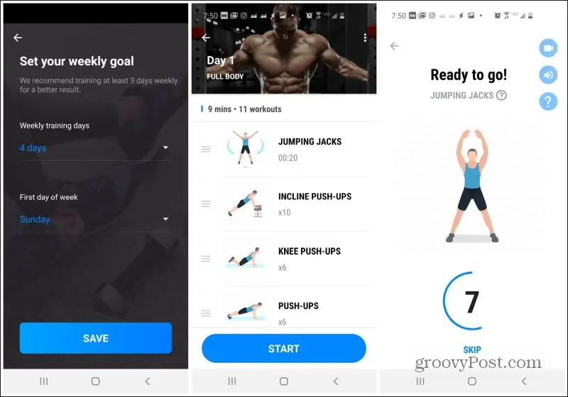 Các bài tập không cần dụng cụ trong Home Workout