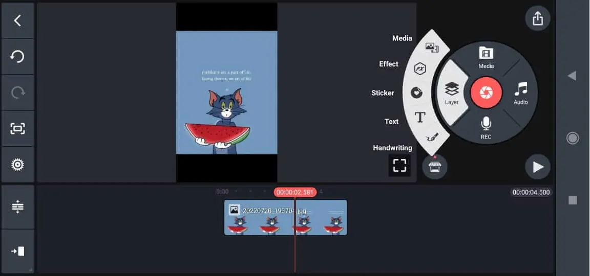 Professional video editing interface of KineMaster MOD APK