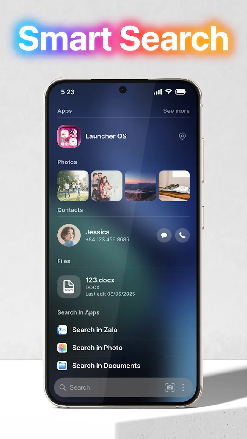Launcher OS MOD APK screenshot 1