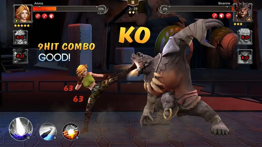Boss fight in Legend Fighter MOD