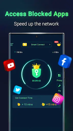 Trạng thái đã kết nối MATE VPN
