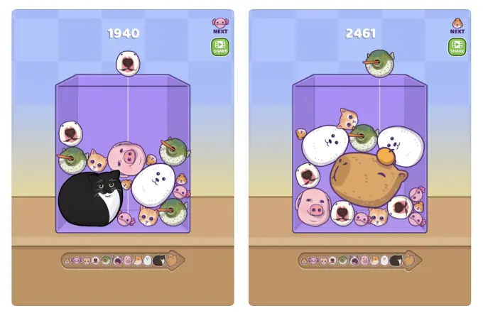 Merge Fellas gameplay interface at the start