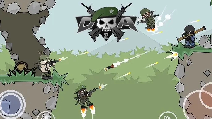 Mini Militia MOD APK gameplay with unlimited grenades