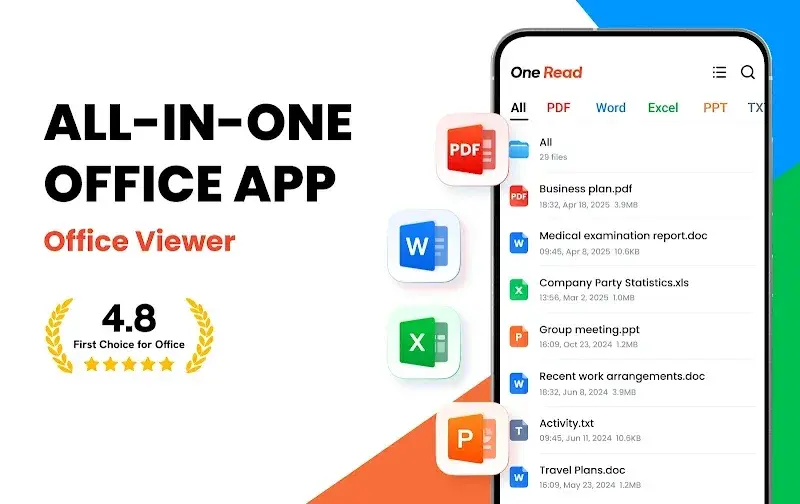 One Read MOD APK main interface