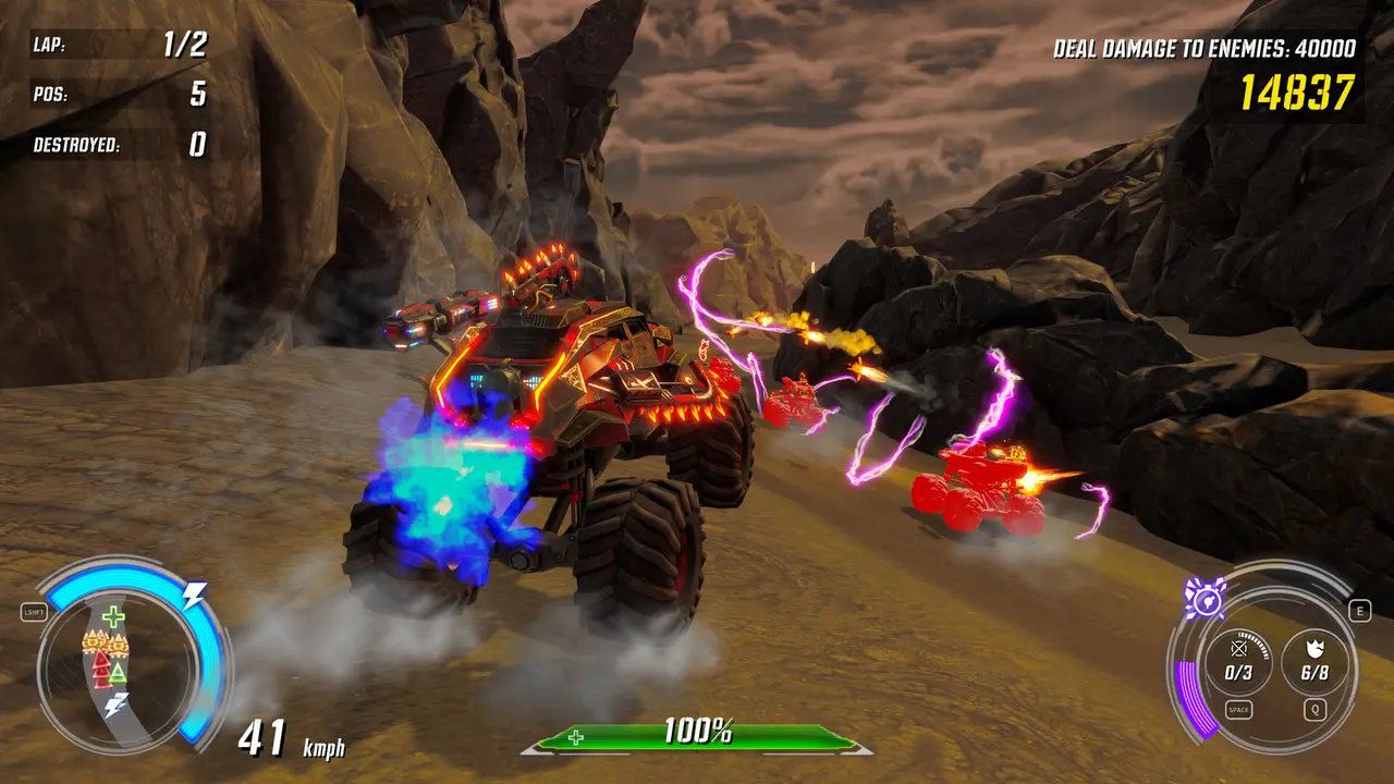 Rocket arena battlefield in RACE Rocket Arena Car Extreme