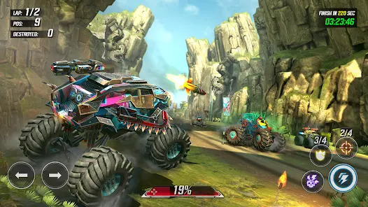 RACE: Rocket Arena Car Extreme MOD APK screenshot 2