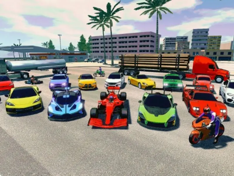 Racing Xperience MOD APK car garage