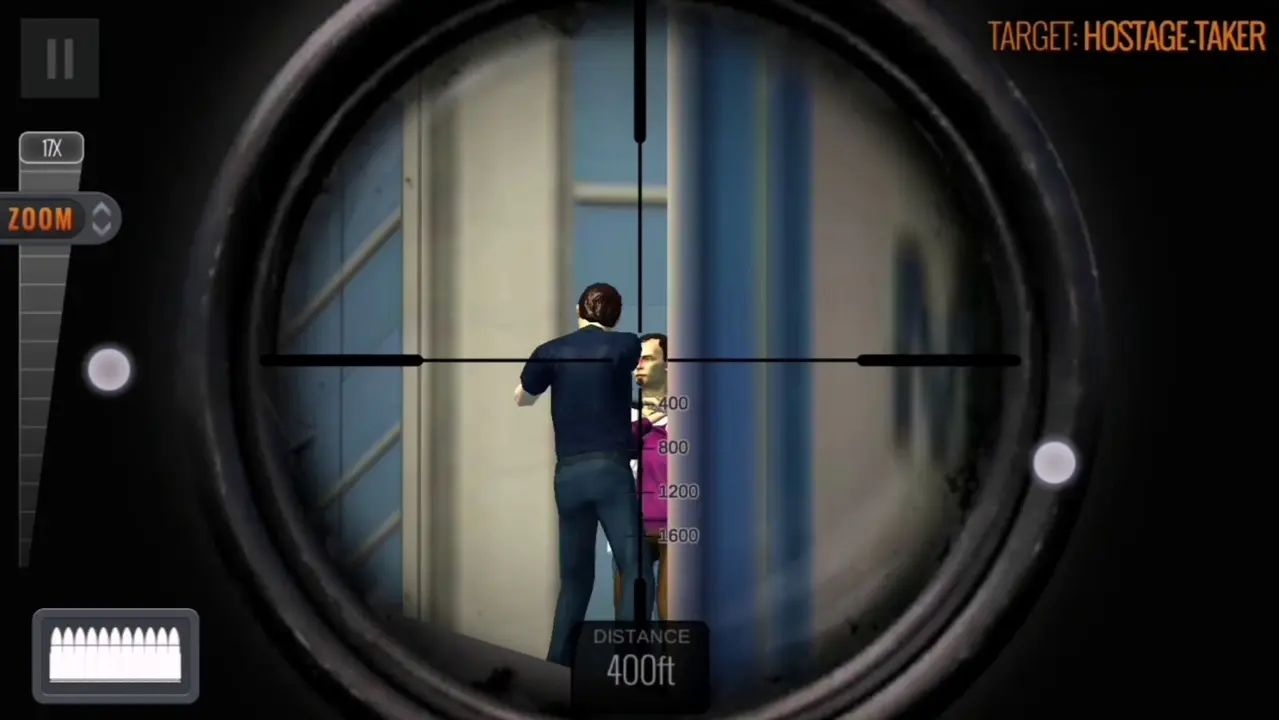 Sniper scope view in Sniper 3D