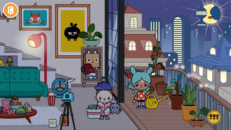 Gameplay Toca Boca World sáng tạo
