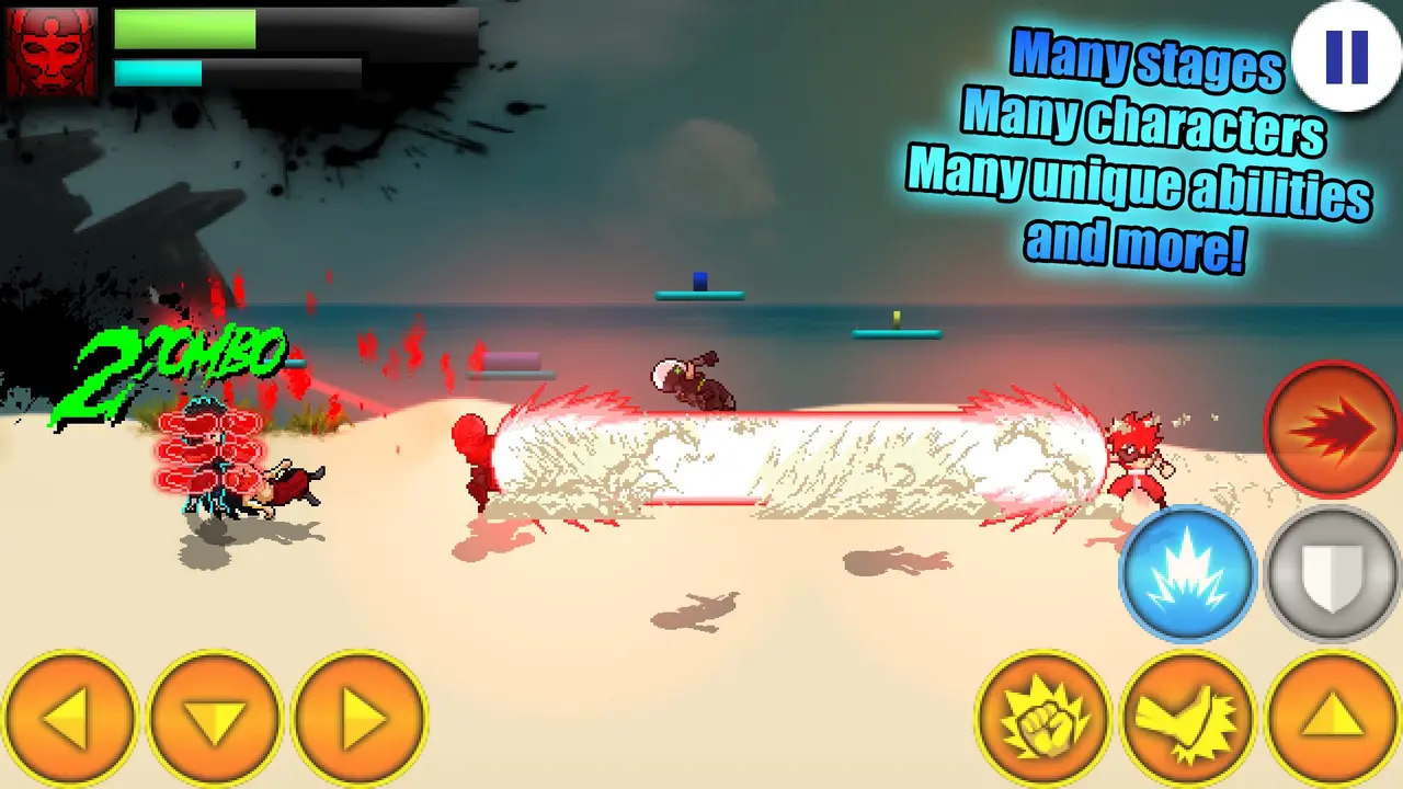 Anime character skills and effects in Warriors of the Universe