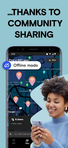 WiFi Passwords Map Instabridge MOD APK screenshot 2