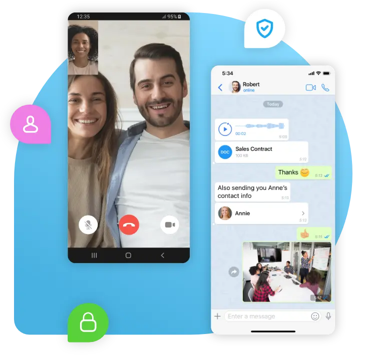 Zangi Private Messenger Android interface