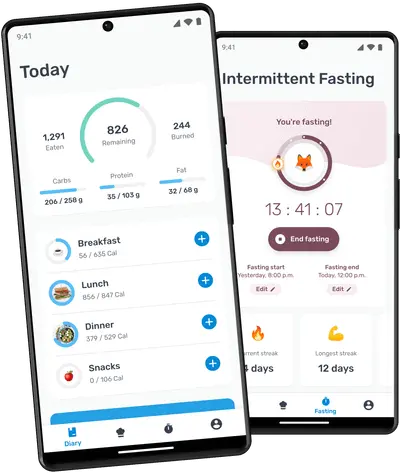 YAZIO MOD APK calorie tracking interface
