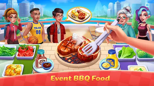Cooking Madness gameplay with busy restaurant customers