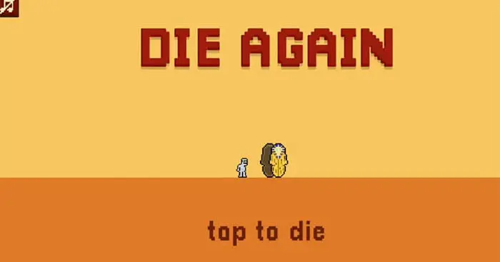 Character navigating obstacles in Die Again