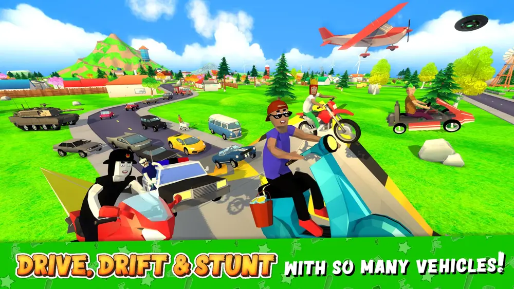 Action gameplay in Dude Theft Wars open world