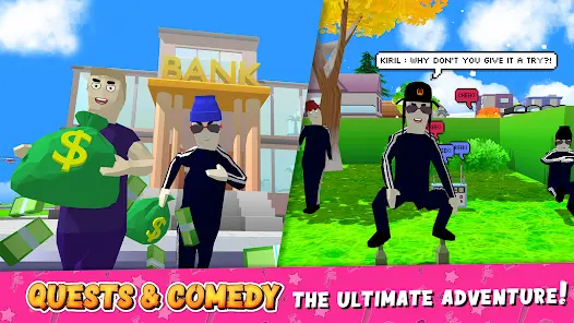 Dude Theft Wars MOD APK screenshot 2