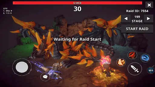 Dungeon Knight APK boss fight inside dungeon