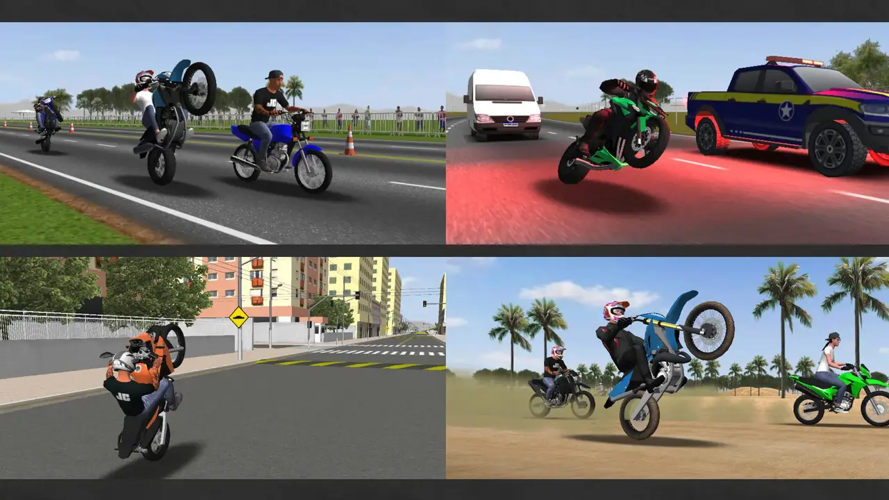 Moto Wheelie 3D bikes collection