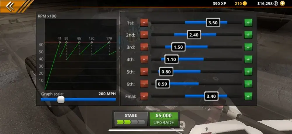 Nâng cấp xe trong No Limit Drag Racing 2