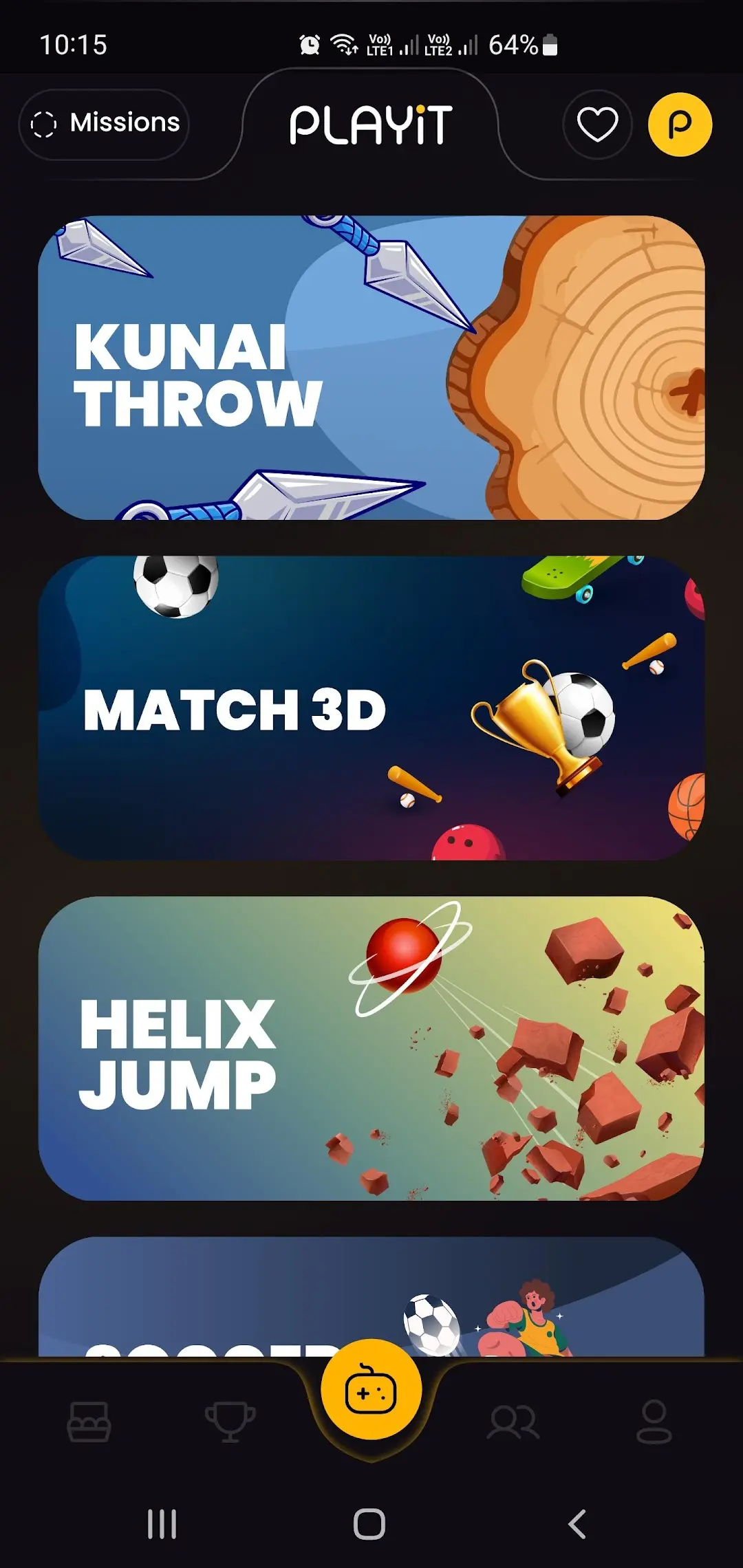 Giao diện trình phát video PLAYit trên Android