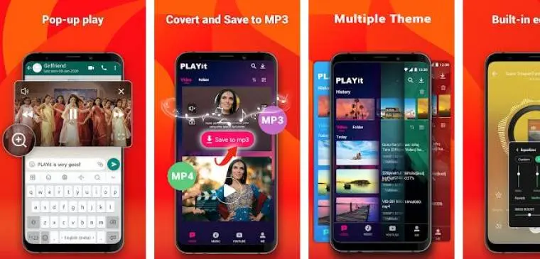 PLAYit hỗ trợ nhiều định dạng video phổ biến