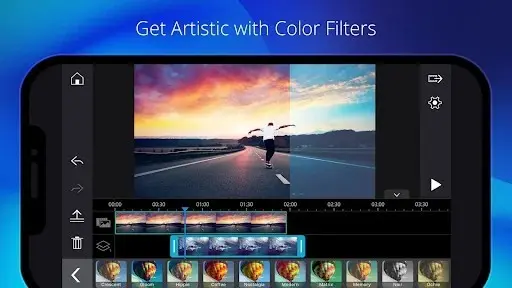 Editing clips in PowerDirector timeline