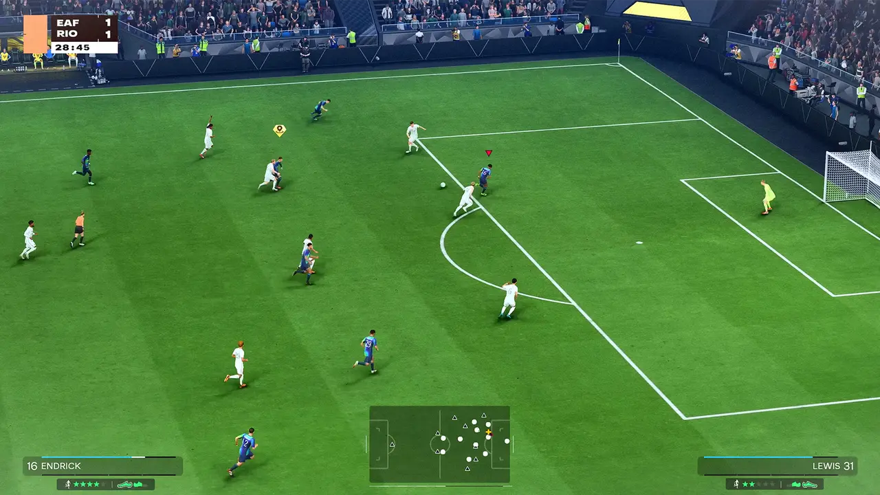 Soccer Super Star stadium atmosphere