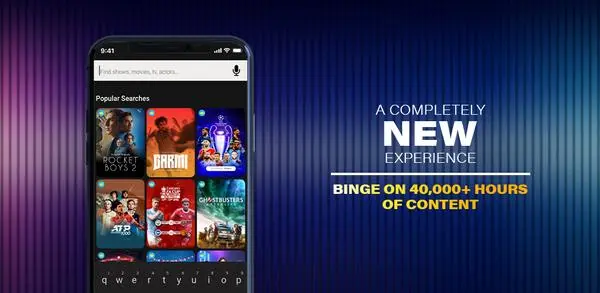 Sports and entertainment content on SonyLIV