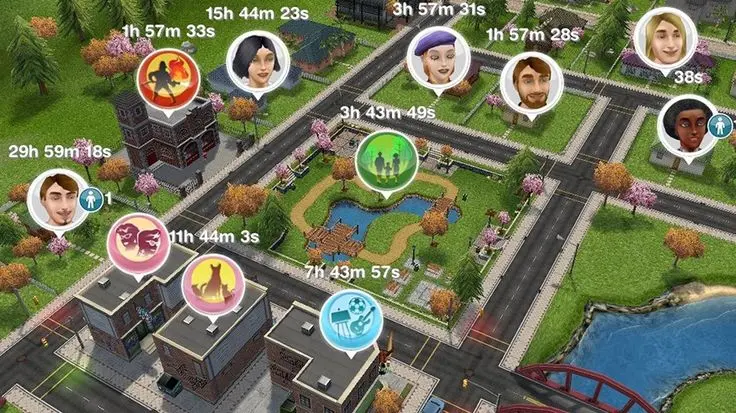 The Sims FreePlay xây dựng thành phố