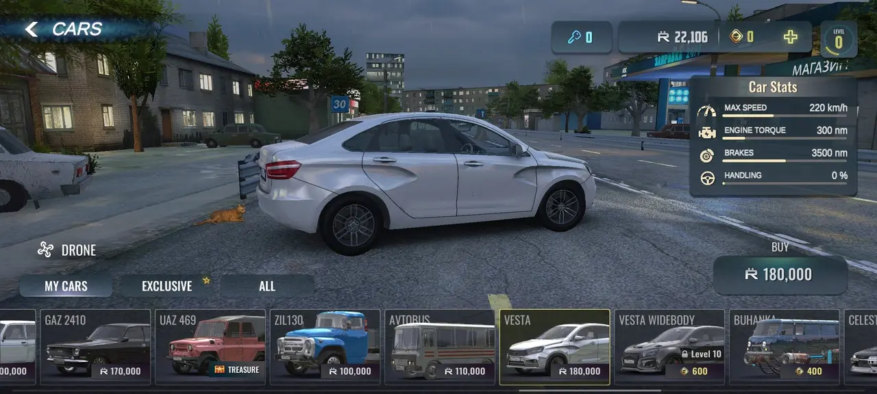 Cars in Traffic Racer Russian Village