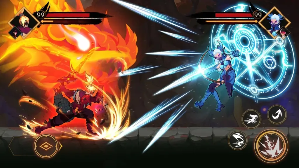 Twins Legends of Ninja Hunter APK combat gameplay