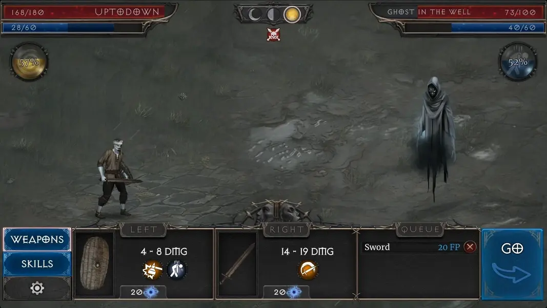 Turn based battle system in Vampire’s Fall 2