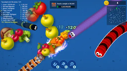 Worms Zone .io MOD APK screenshot 2