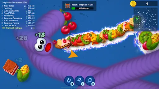 Worms Zone .io MOD APK screenshot 3