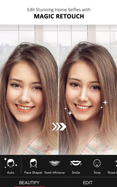 YouCam Perfect face editing tool