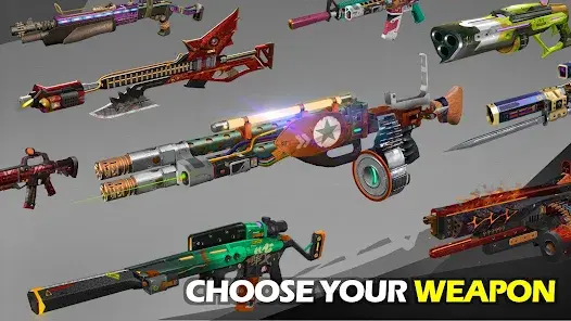 Weapon system in Zombie Hunter MOD APK