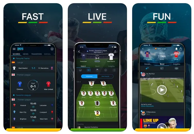 365Scores MOD APK interface