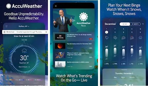 AccuWeather MOD APK interface