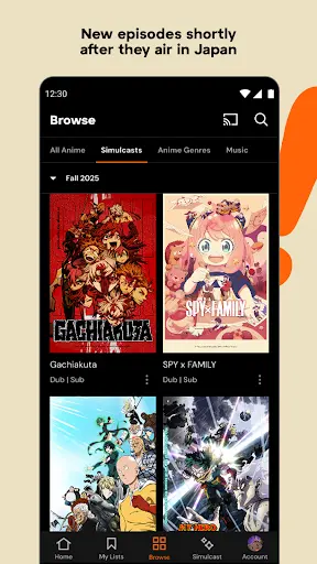 Crunchyroll APK screenshot 2