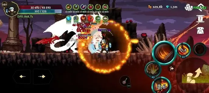 Boss fight in Darkrise