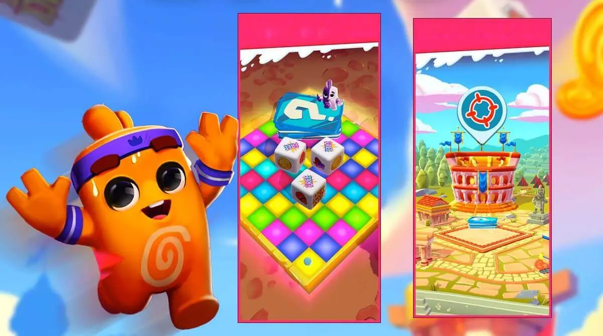 Dice Dreams MOD APK gameplay rolling dice