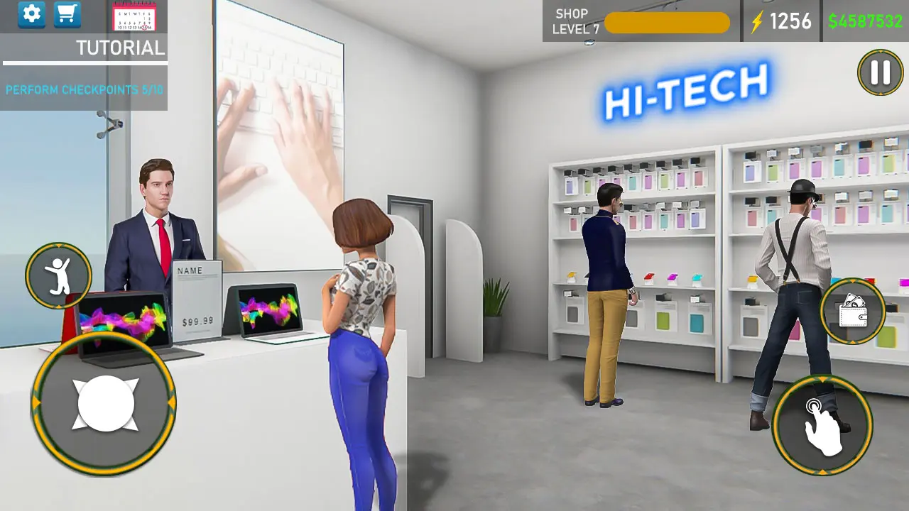 Managing Electronics Store Simulator 3D shop