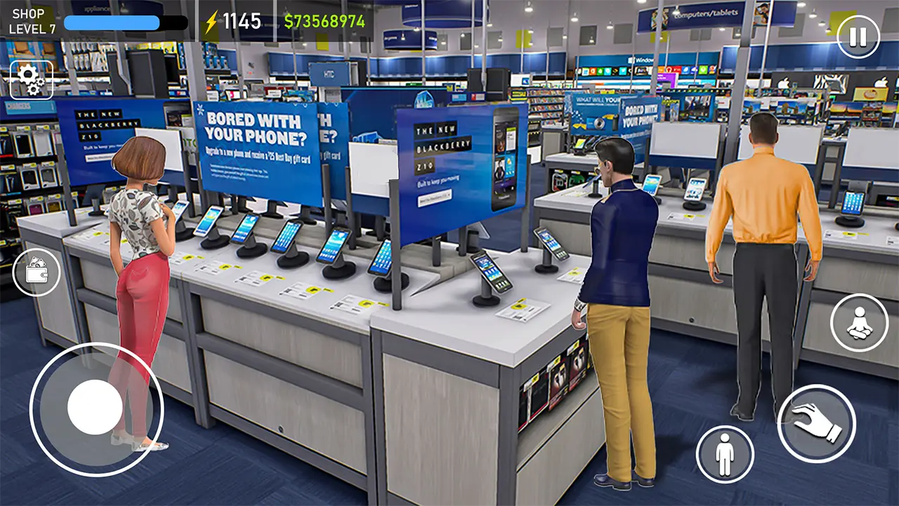Advanced store upgrades in Electronics Store Simulator 3D