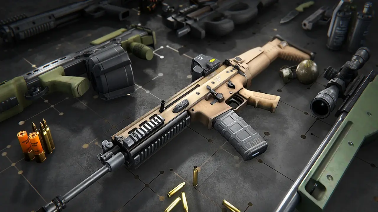 Weapons in FPS Strike Ops
