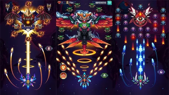 Galaxy Attack boss fight