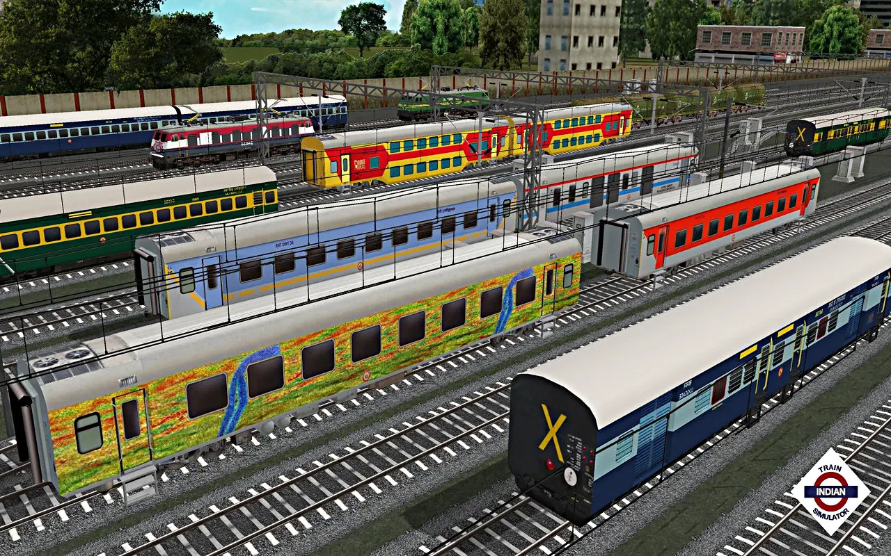 Indian Train Simulator station scene