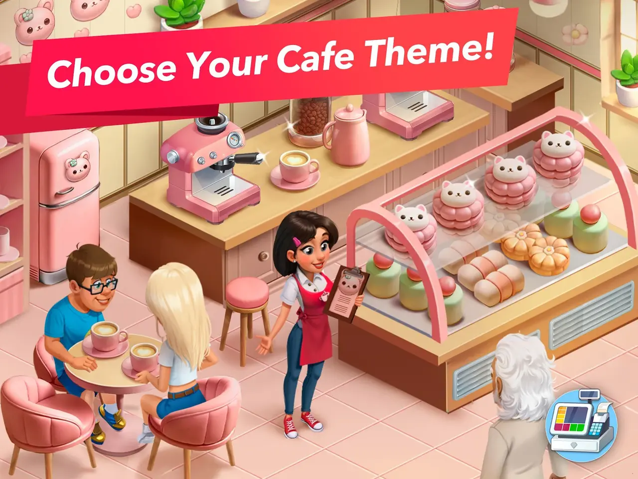 Customers in My Cafe game