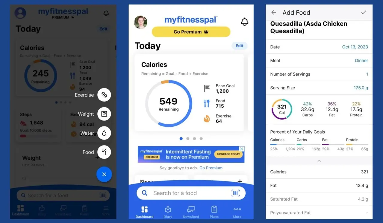 Weight progress tracking