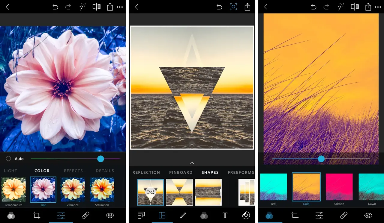 Photoshop Express MOD APK Professional Interface